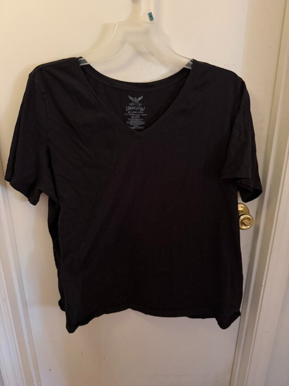 Faded Glory Black Tee W 4X